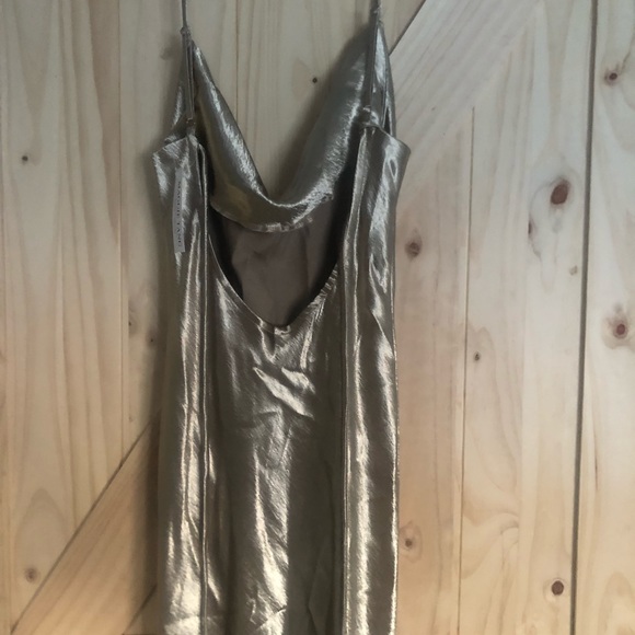 Silk Cowl Neck Slip Dress - Picture 4 of 5